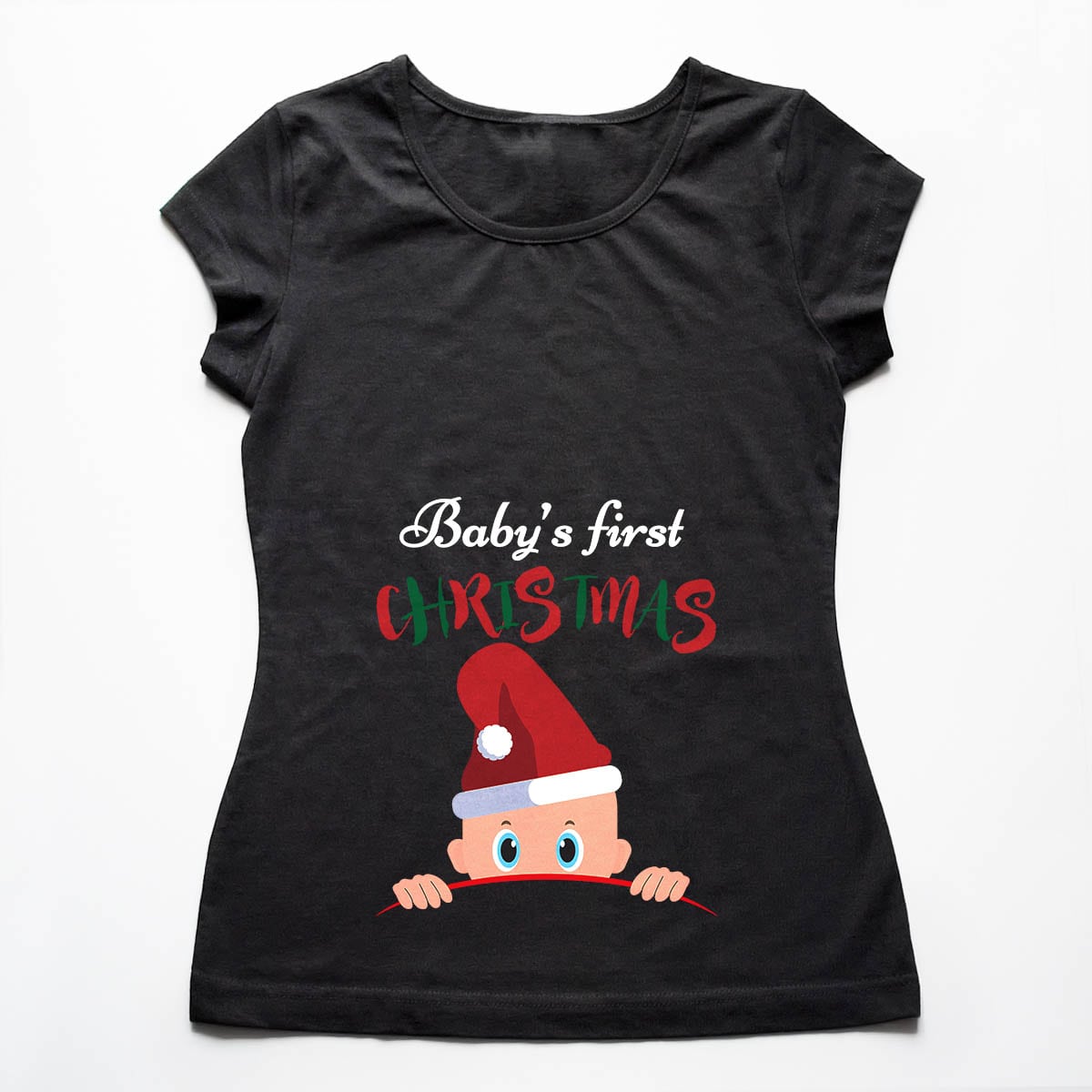 Tricou gravide First Christmas 1