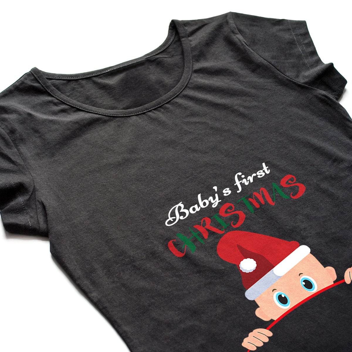 Tricou gravide First Christmas