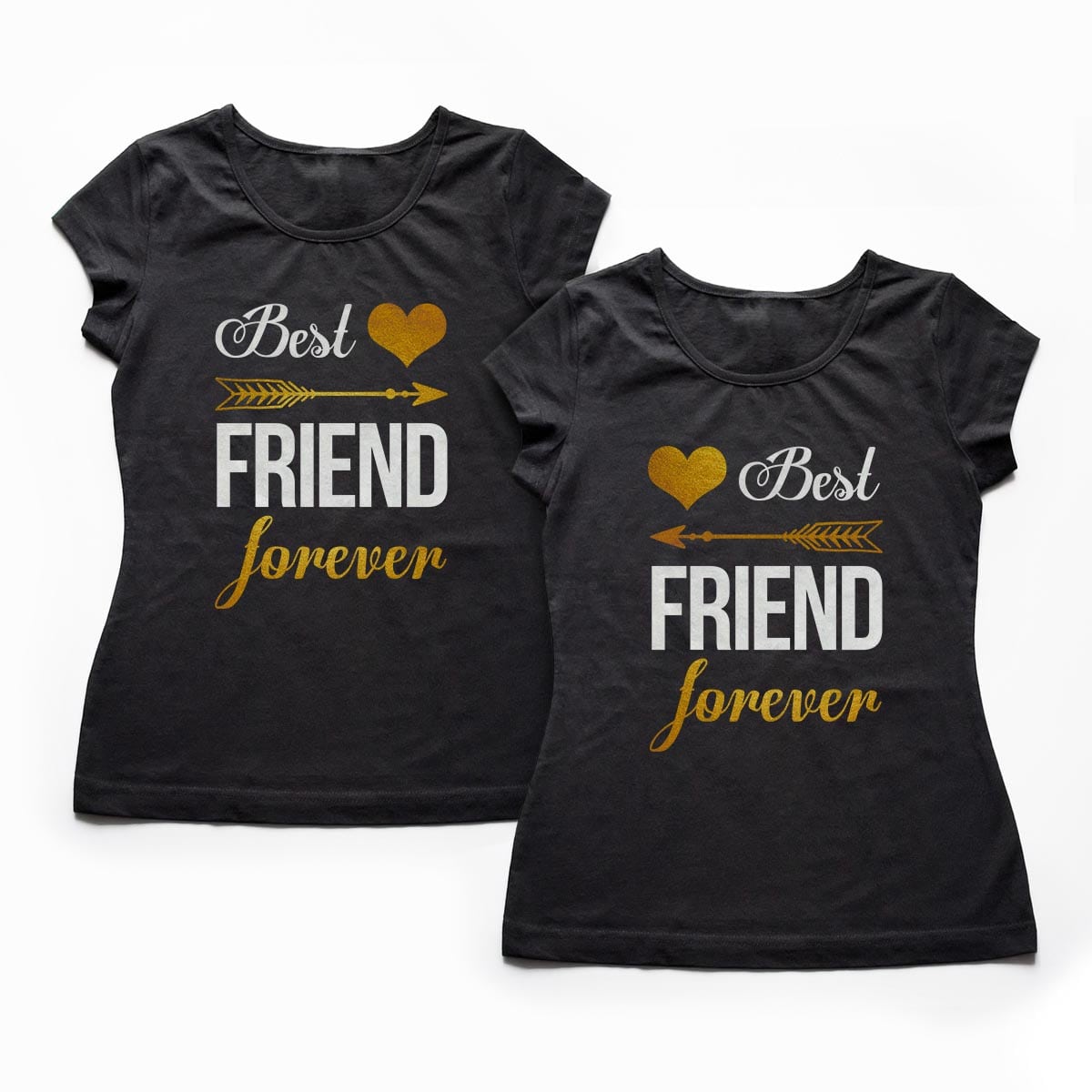 Tricouri BFF - Best Friends Forever - Gold 1