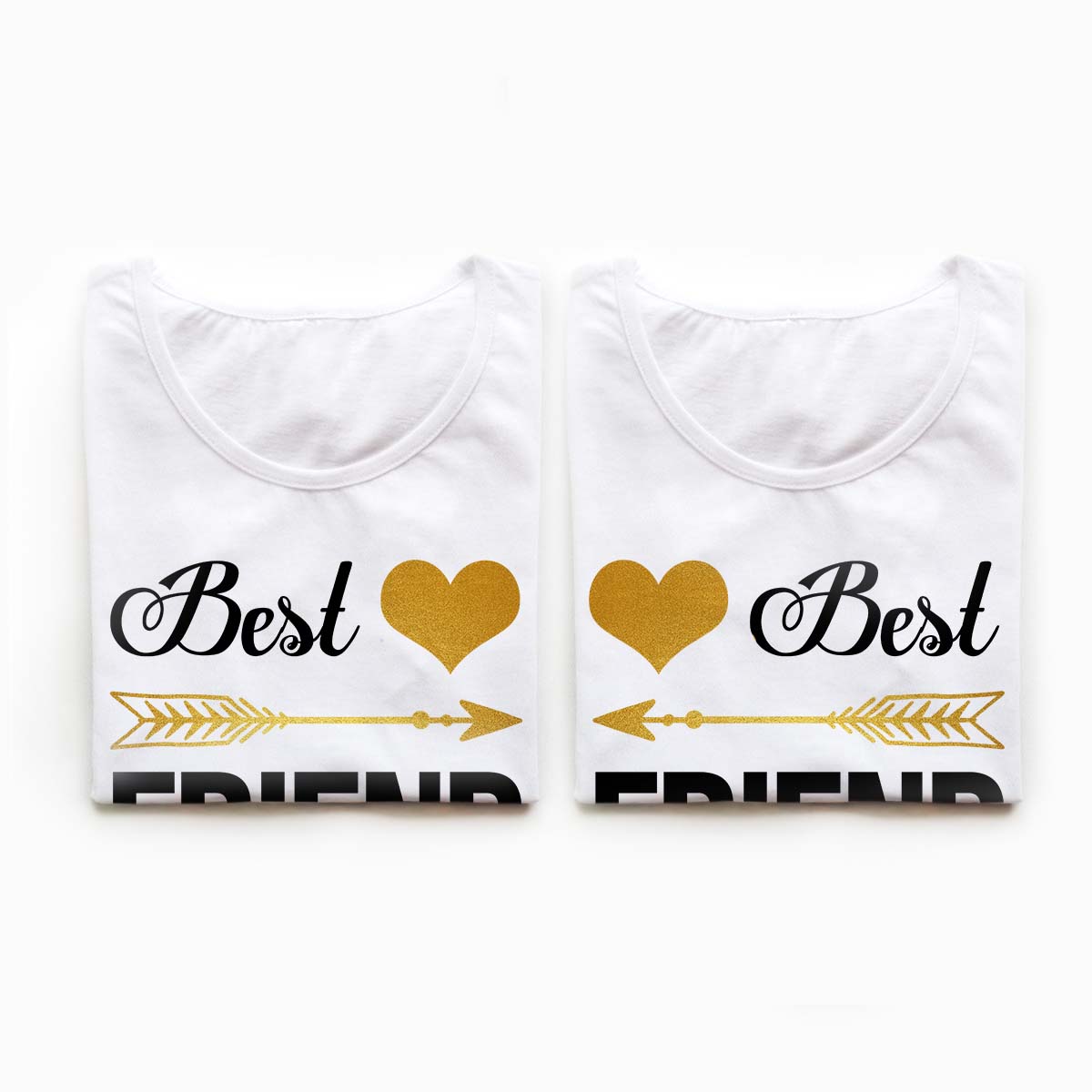 Tricouri BFF - Best Friends Forever - Gold