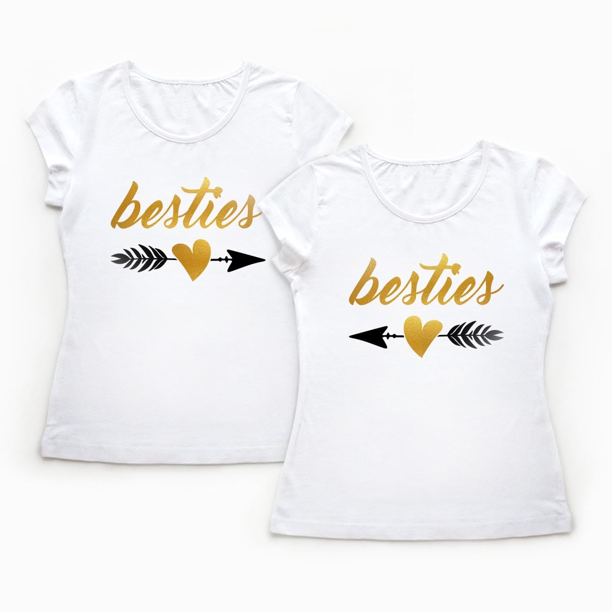 Tricouri BFF - Besties - Gold