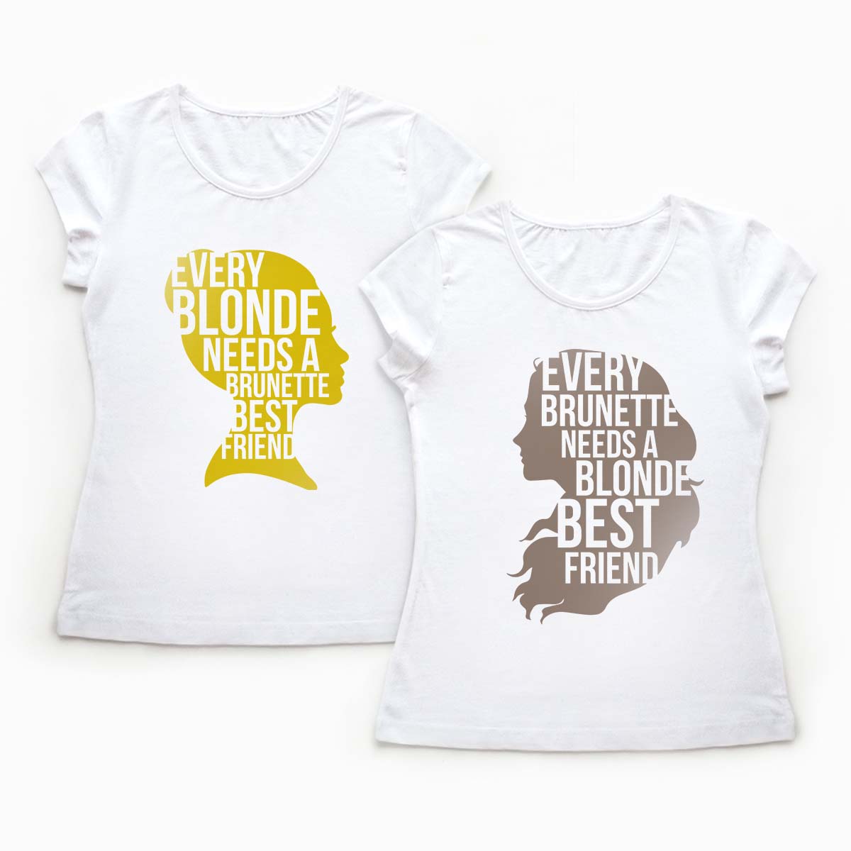 Tricouri BFF Blonde and Brunette
