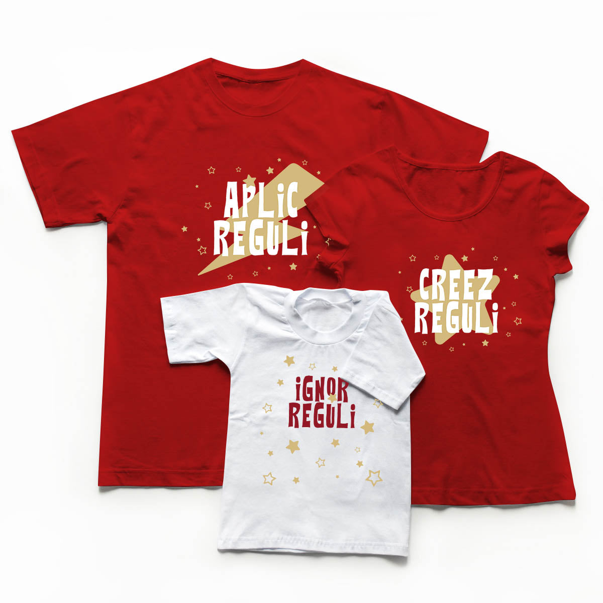 Tricouri Familie Regulile casei 1