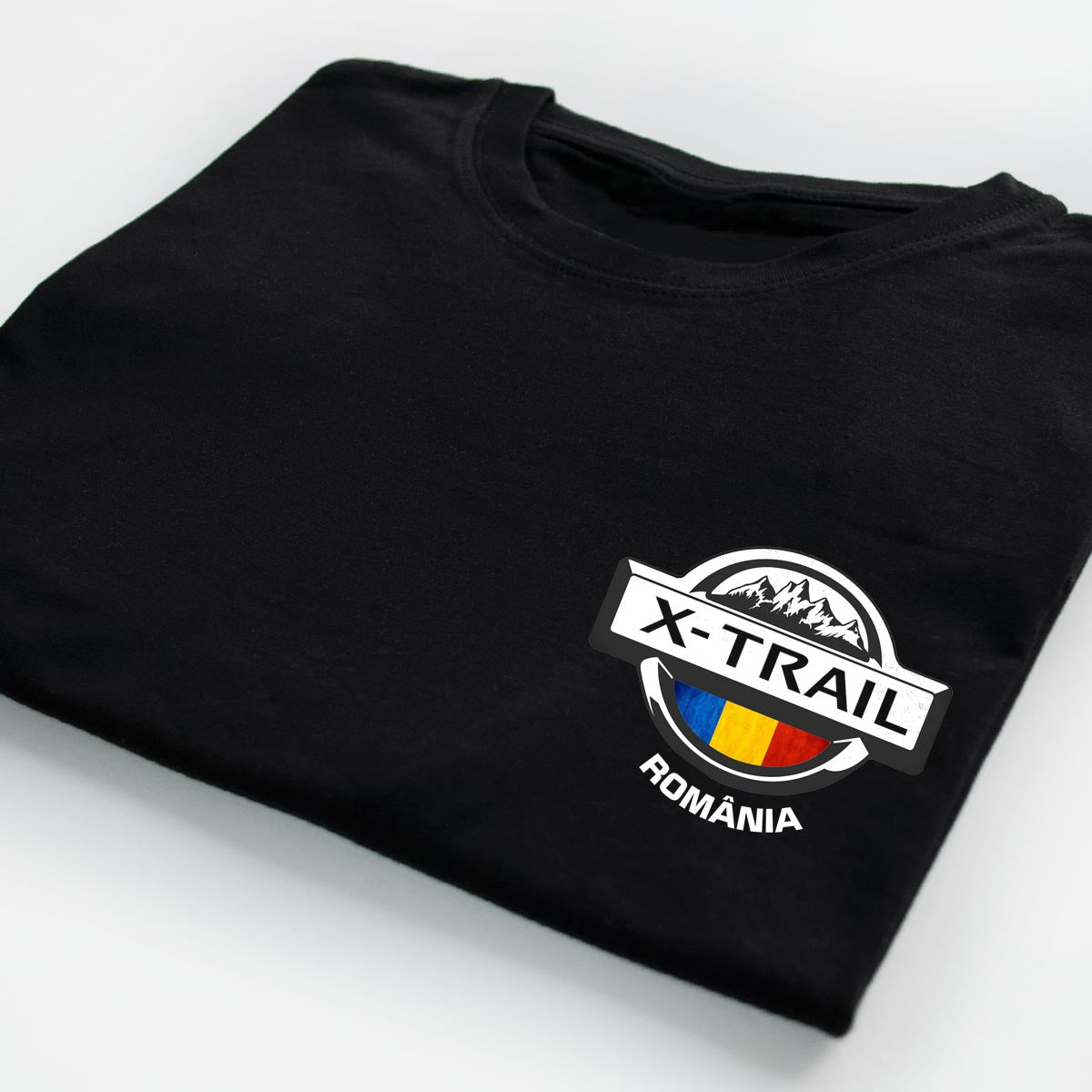 Tricouri X-Trail cu logo mic-detaliu