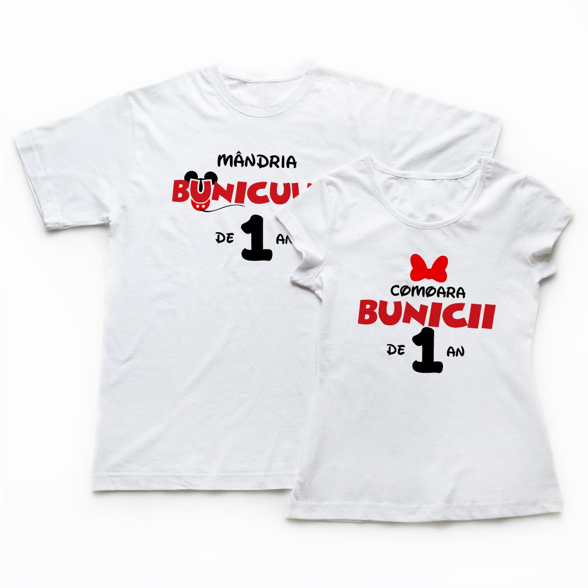 Tricouri aniversare Disney 1 an bunici 1