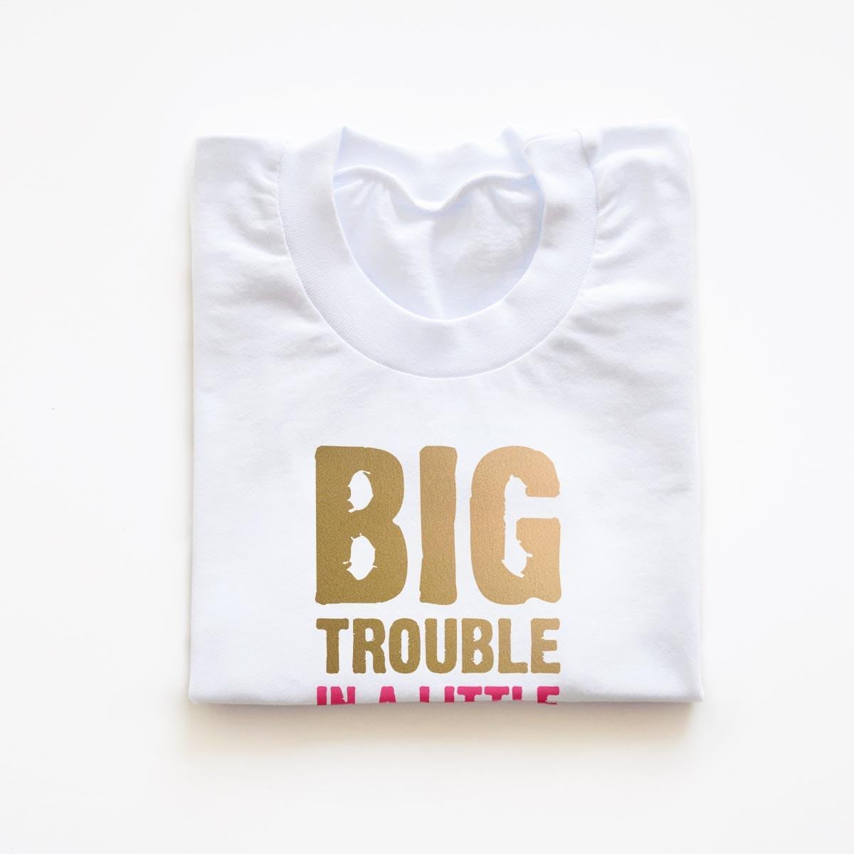 Tricouri copii - Set tricouri BIG Trouble - fetita2