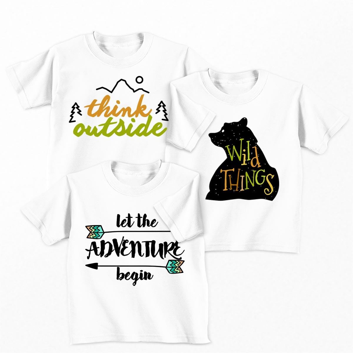 Tricouri copii - Set tricouri Wild Adventure - baietel1