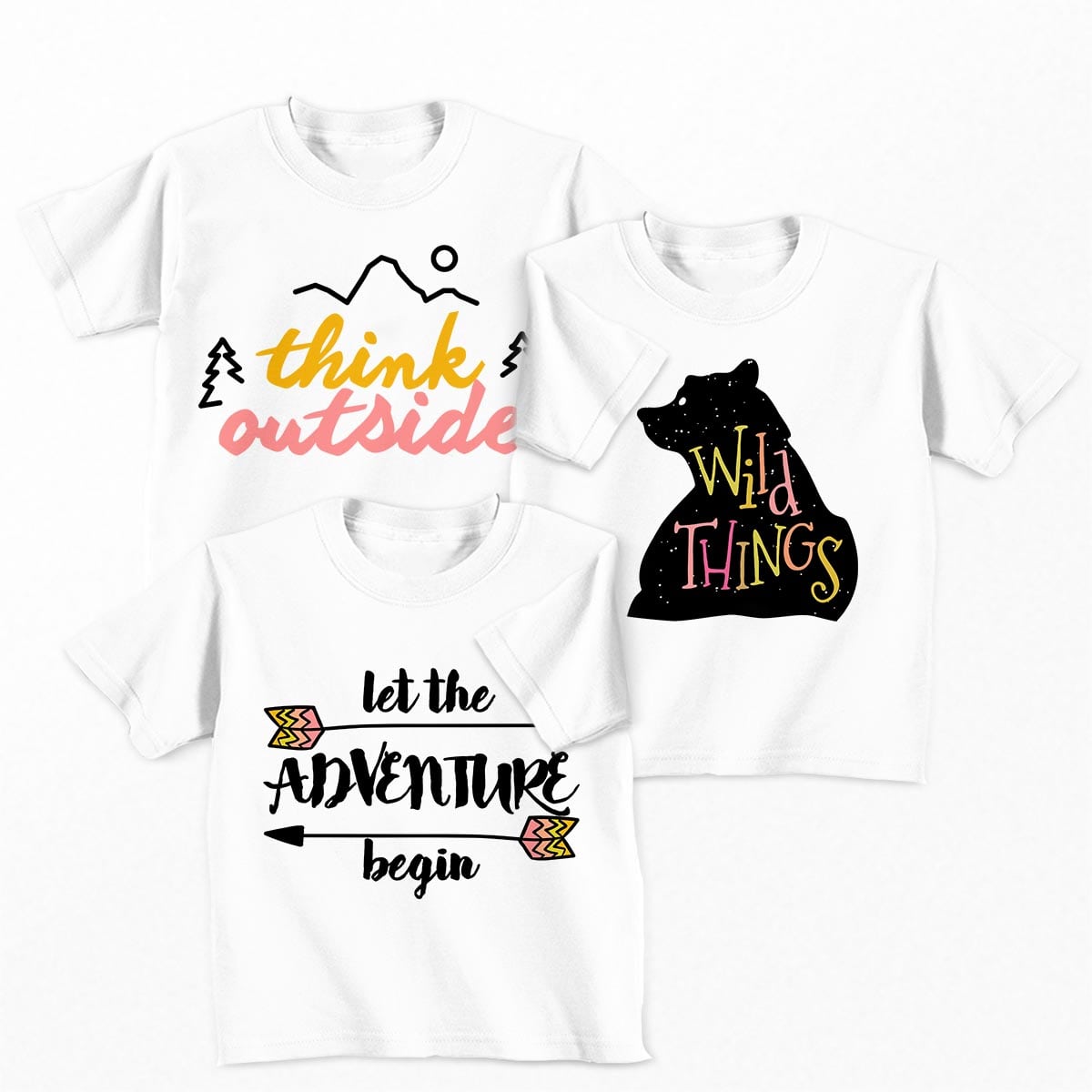 Tricouri copii Set tricouri Wild Adventure - fetita