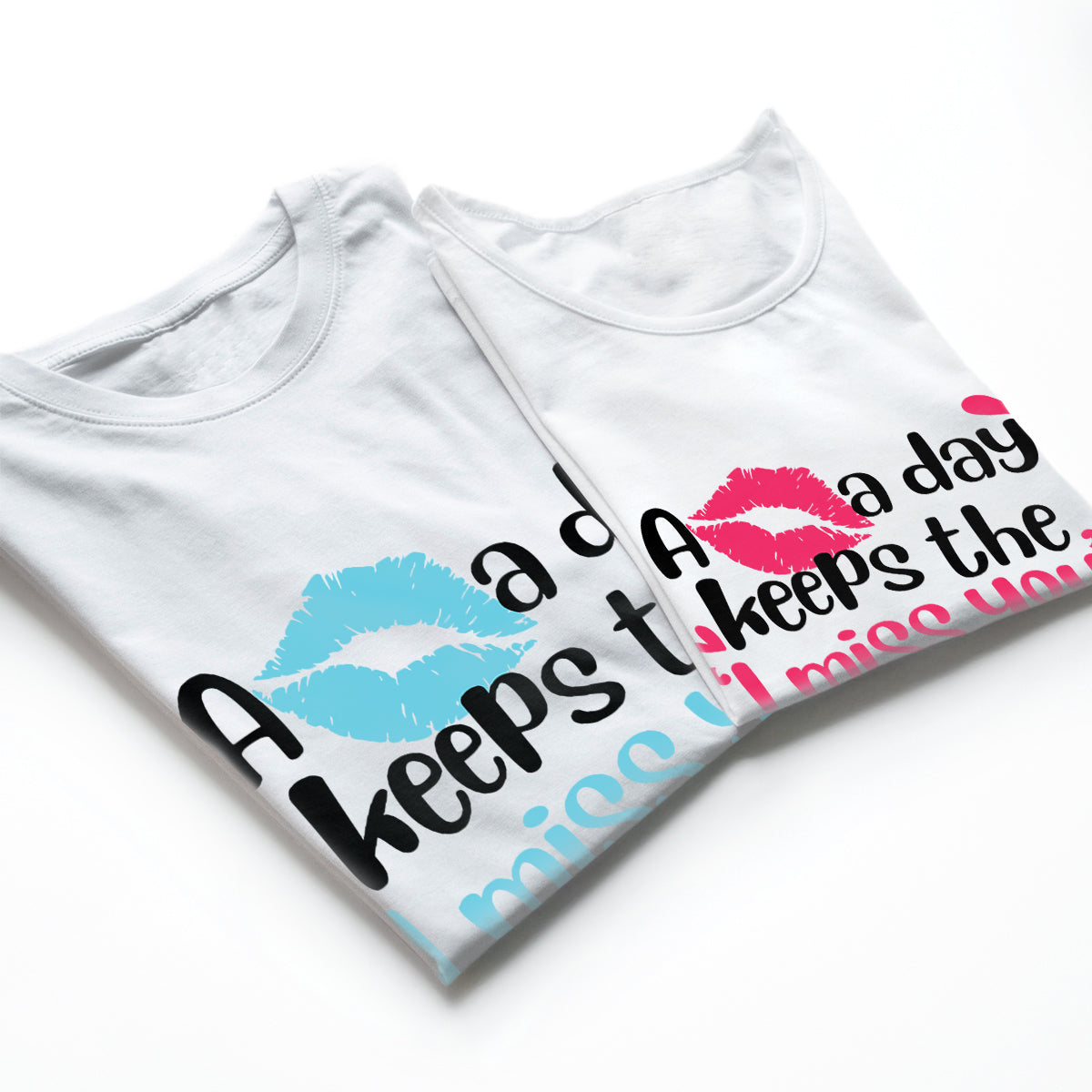 Tricouri cupluri A Kiss A Day 01