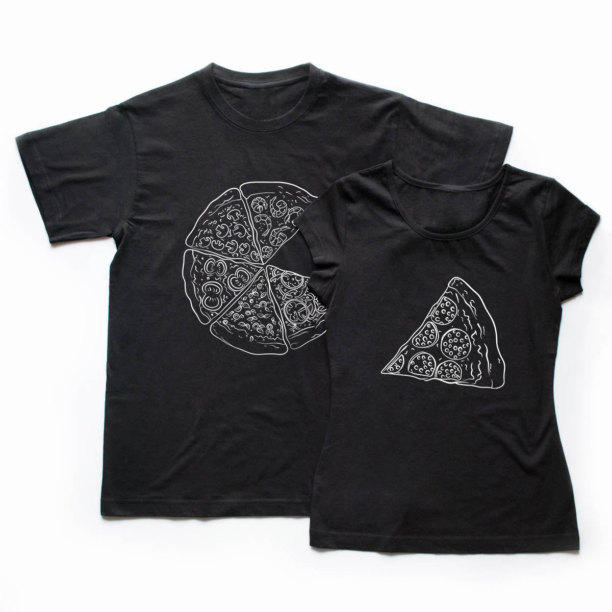 Tricouri cupluri Pizza Lovers 1