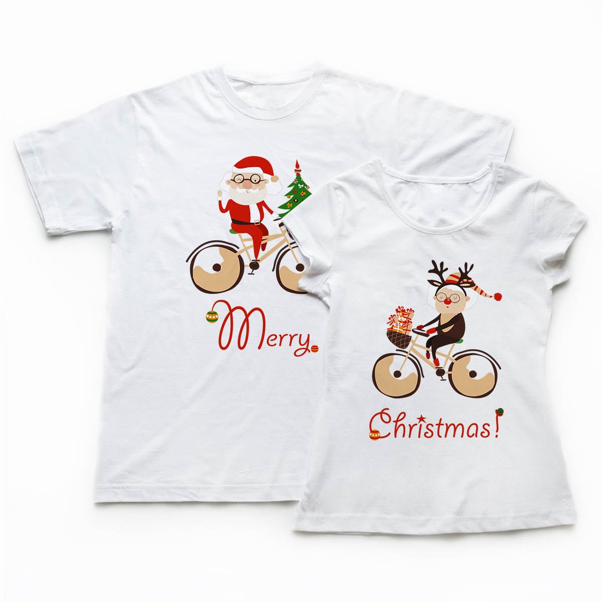 Tricouri cupluri Santa & Mrs Claus 1