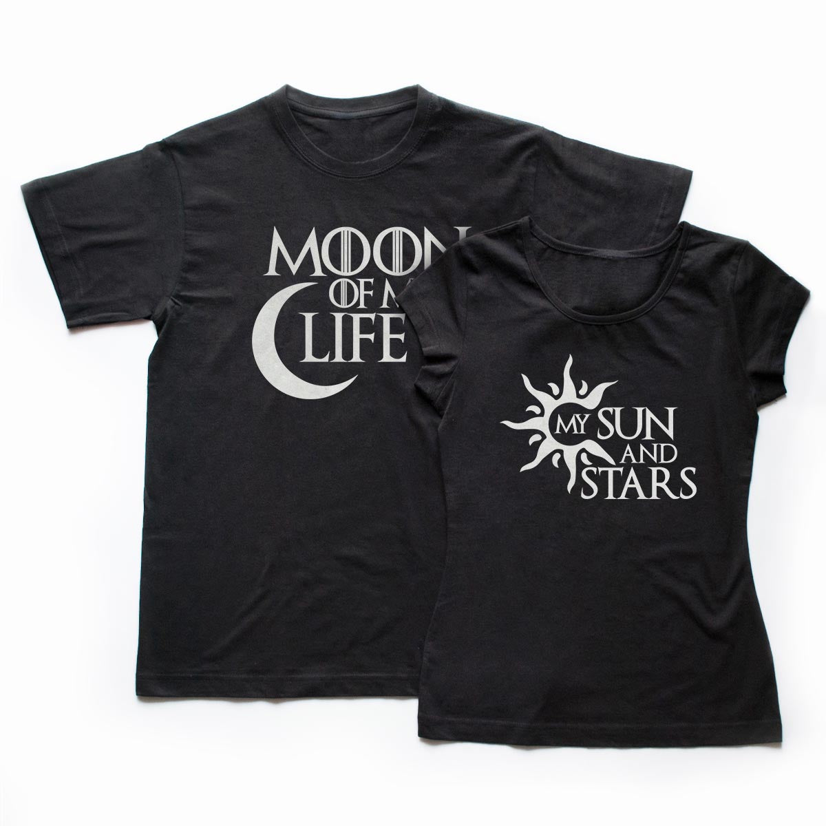 Tricouri cupluri Sun and Moon 1