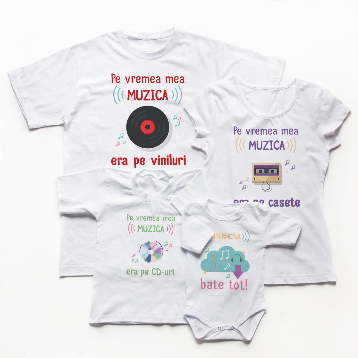 Tricouri famile music revolution 1