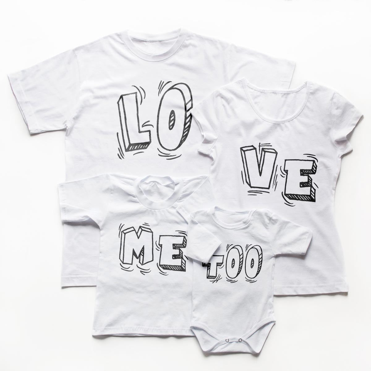 Tricouri familie Love Me Too 1