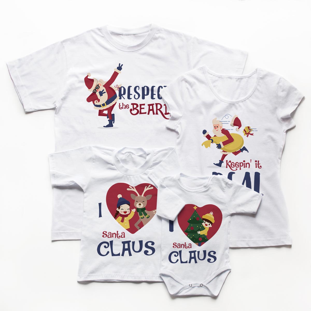 Tricouri familie Santa is Real 1