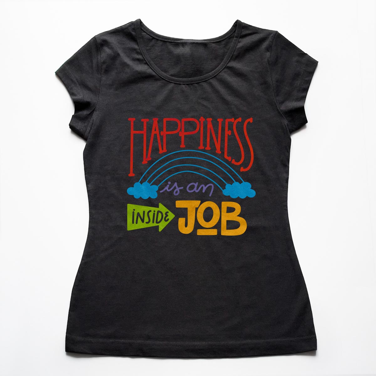 Tricouri femei be positive Happiness 1