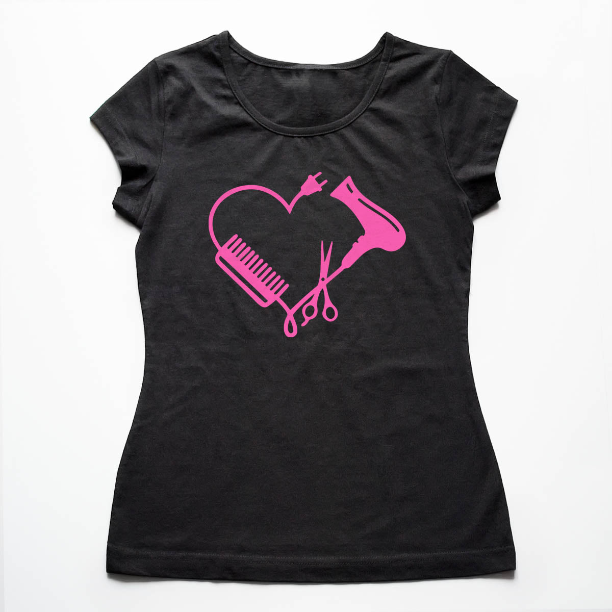 Tricouri hairstylist Inima de Hairstylist 2