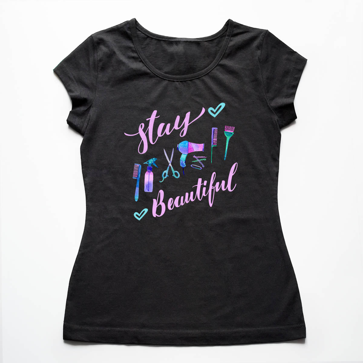 Tricouri hairstylist Stay beautiful 1