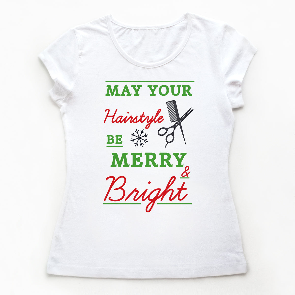 Tricouri hairstylist Be Merry and Bright
