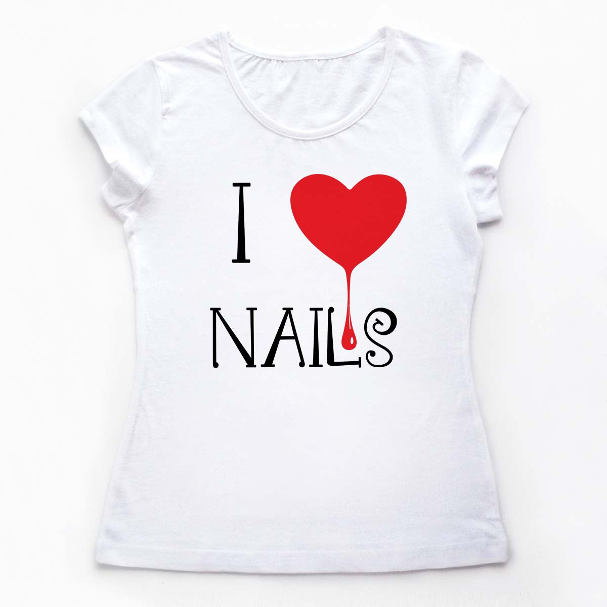 Tricouri nail art I Love Nails 1