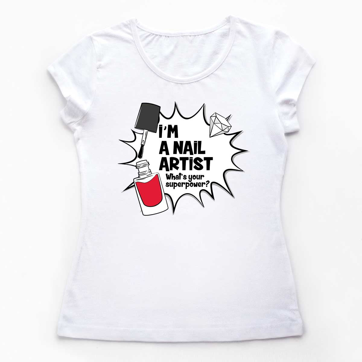 Tricouri nail art Superpower 2