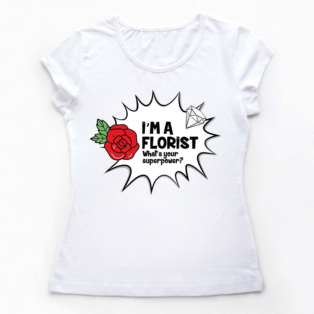 Tricouri pentru florarii Superpower 2