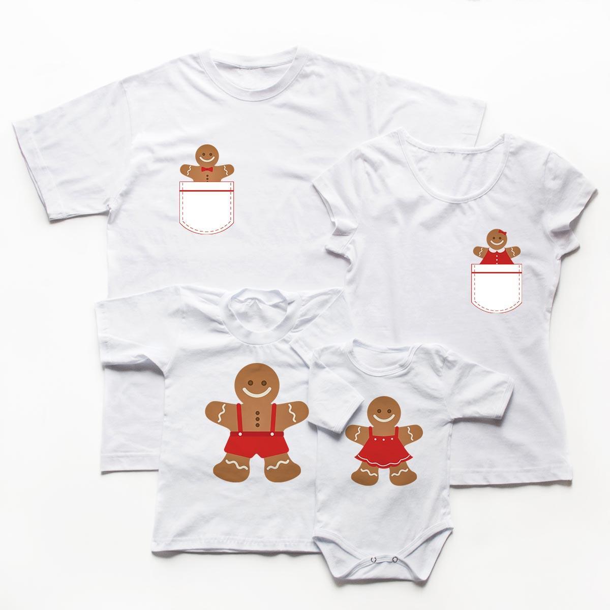 Tricouri familie gingerbread family