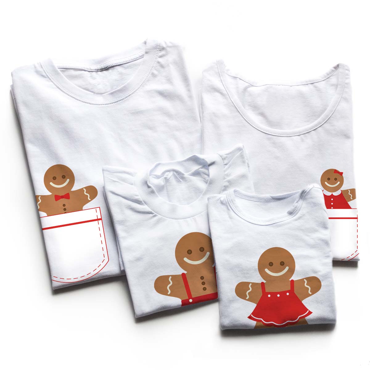 Tricouri familie gingerbread family