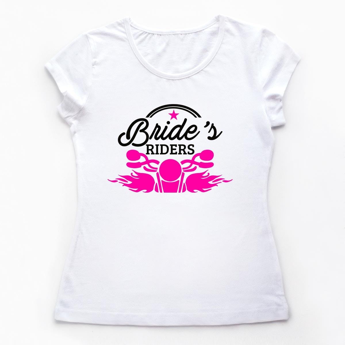Tricouri petrecerea burlacitelor - Bride&#39;s Riders - NEON 1