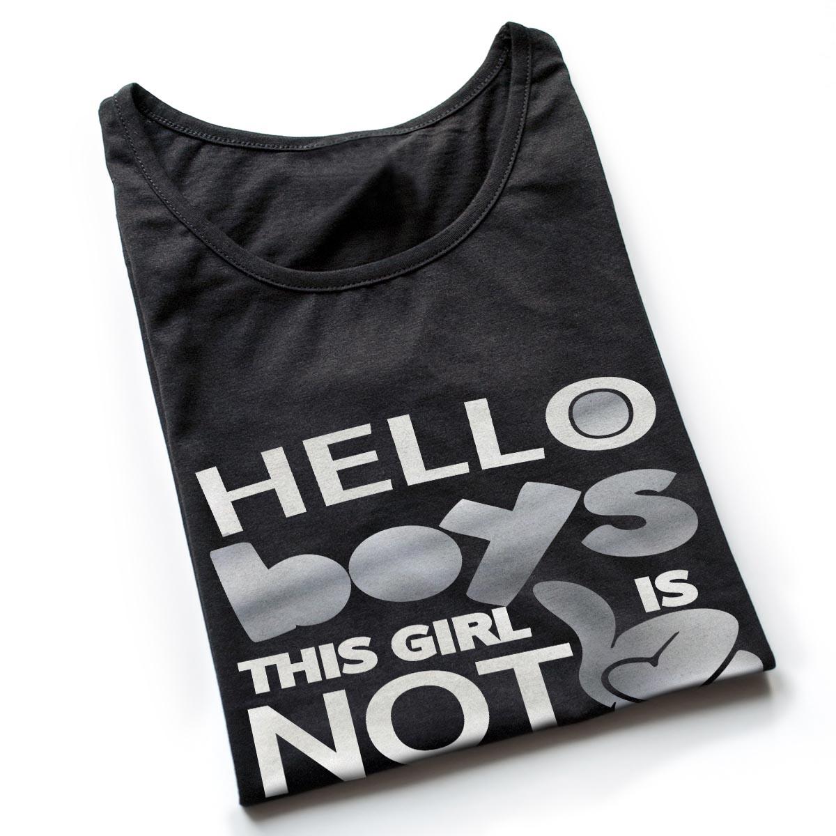 Tricouri petrecerea burlacitelor Hello boys - silver 1