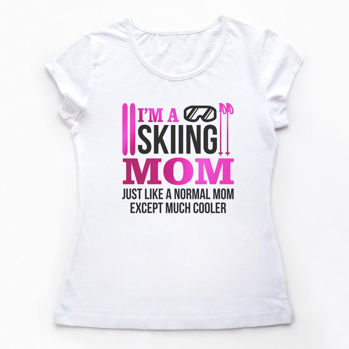 Tricouri schi Mama schioare - folie sidefata 1