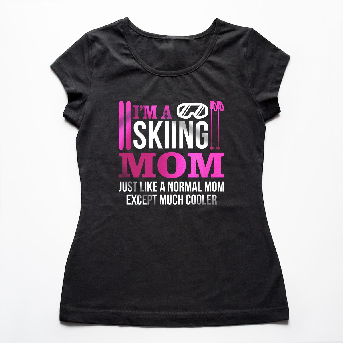 Tricouri schi Mama schioare - folie sidefata 1
