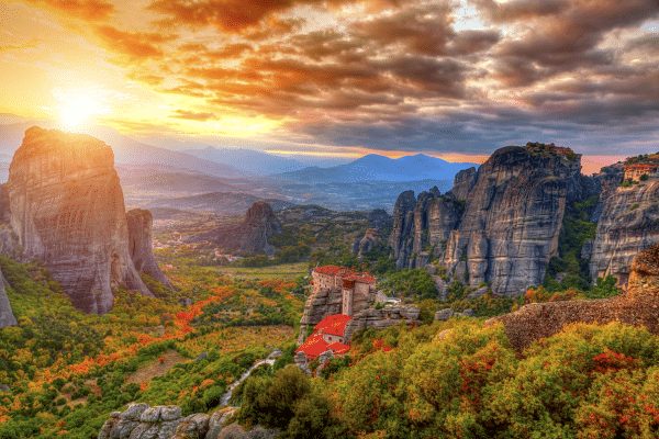 Fototapet 3D Peisaj Meteora Grecia