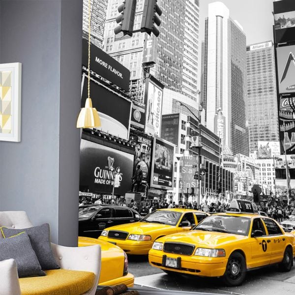 Fototapet Yellow Cab New York