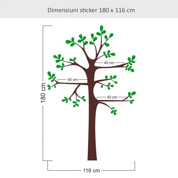 Sticker perete Green Tree Decor