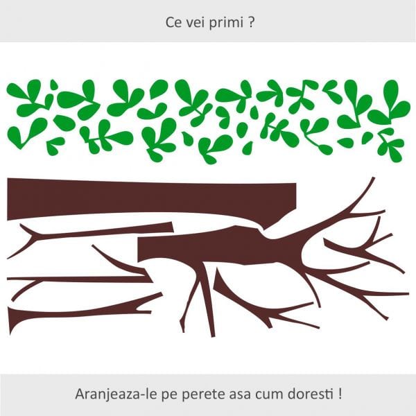 Sticker perete Green Tree Decor