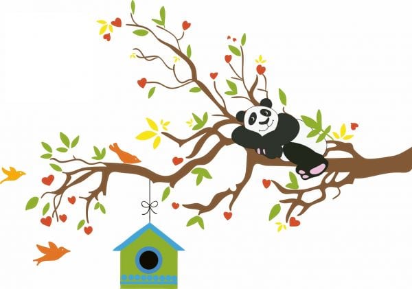 Stickere perete copii Panda