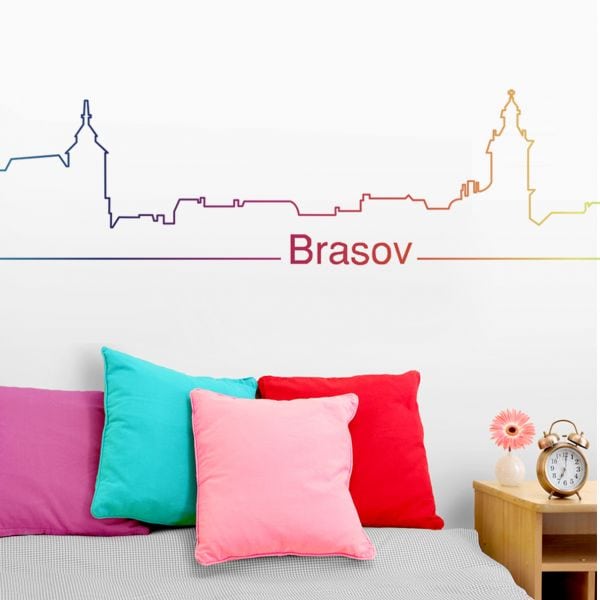 Sticker perete Brasov Rainbow