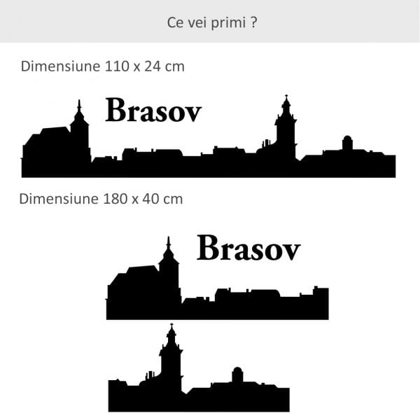 Sticker perete City of Brasov
