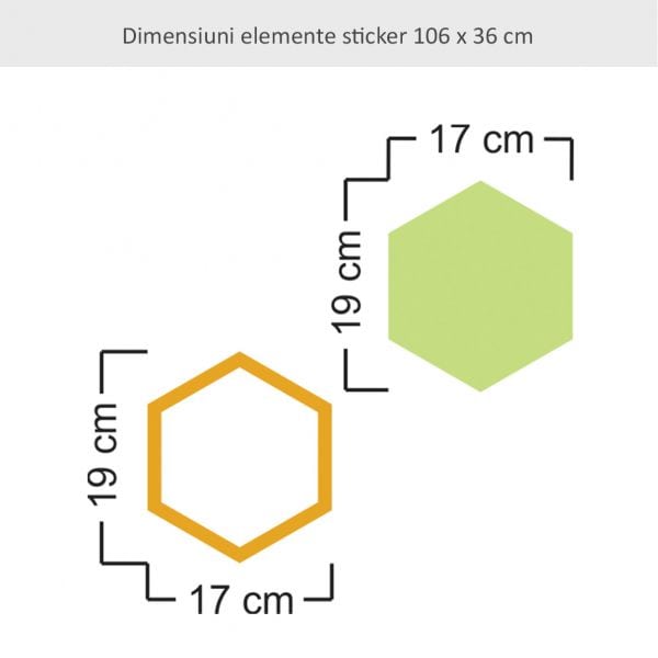 Sticker perete Colored Polygons