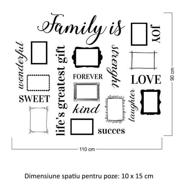 Sticker perete Family is