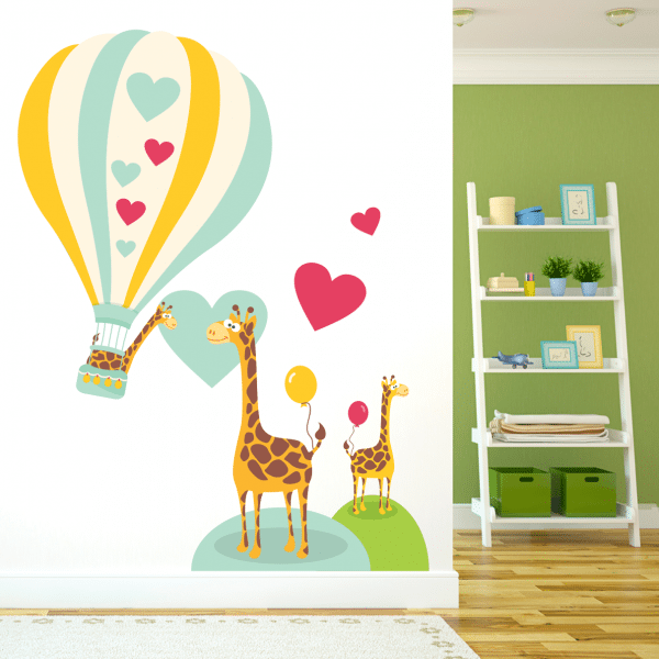 Stickere perete copii Girafe indragostite