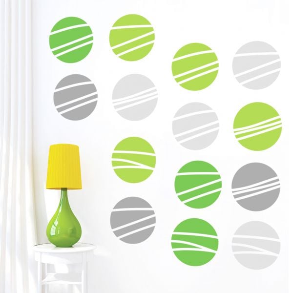 Sticker perete Green and Grey