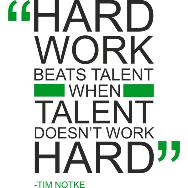 Sticker perete Hard Work
