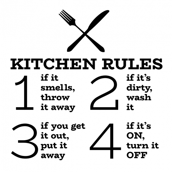 Sticker perete Kitchen Rules