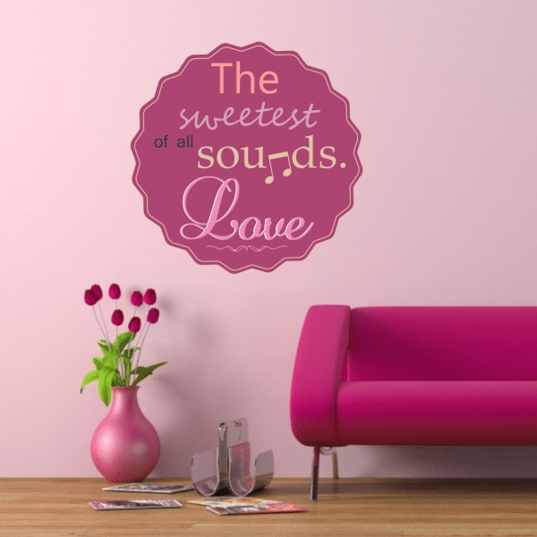 Sticker perete Love Sound