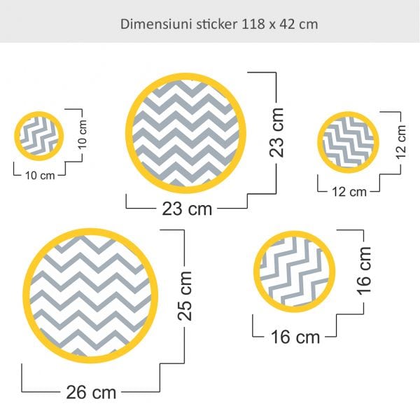 Sticker perete Pattern Circles