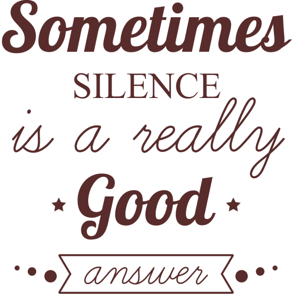 Sticker perete Silence