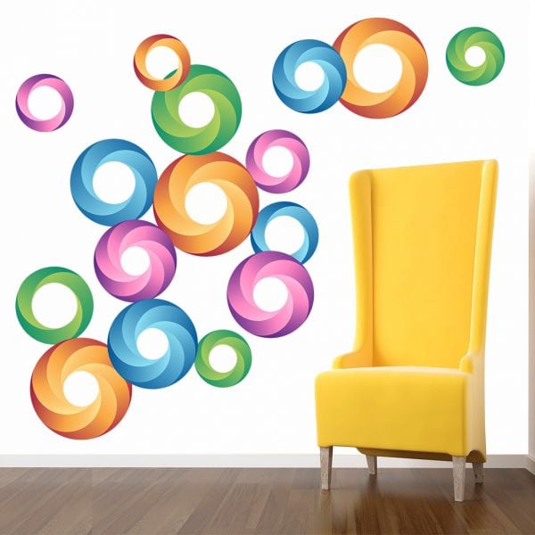 Sticker perete Swirl Symphony