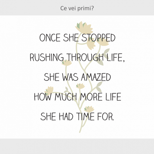Sticker perete Time for life